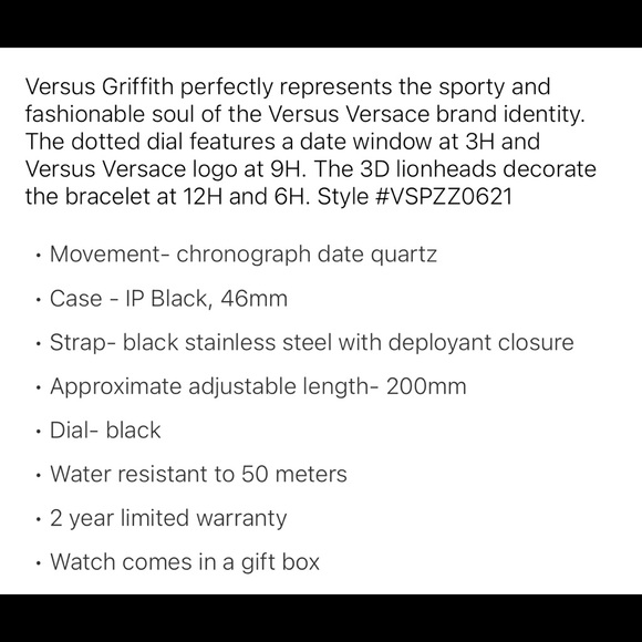 Versace Watch - Picture 2 of 11